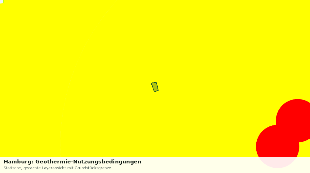 Statische Kartenansicht: Hamburg: Geothermie-Nutzungsbedingungen