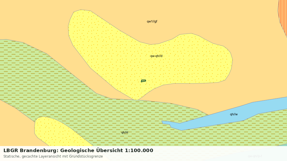 Statische Kartenansicht: LBGR Brandenburg: Geologische Übersicht 1:100.000