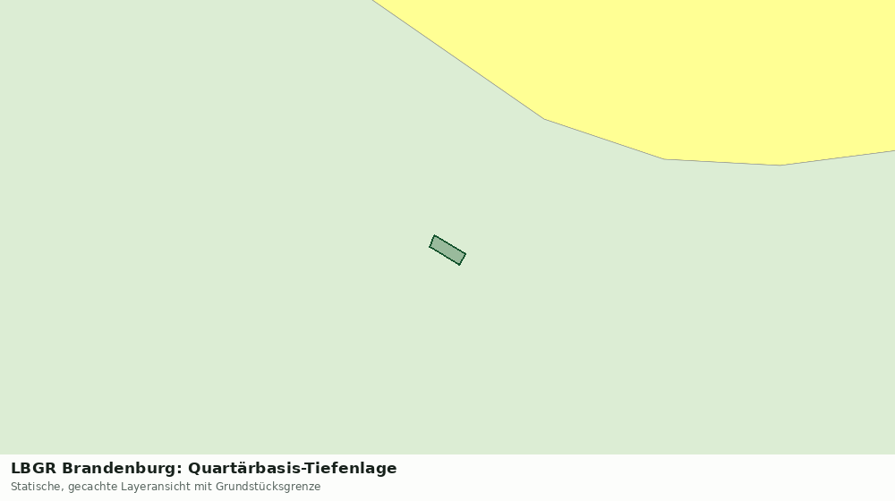 Statische Kartenansicht: LBGR Brandenburg: Quartärbasis-Tiefenlage