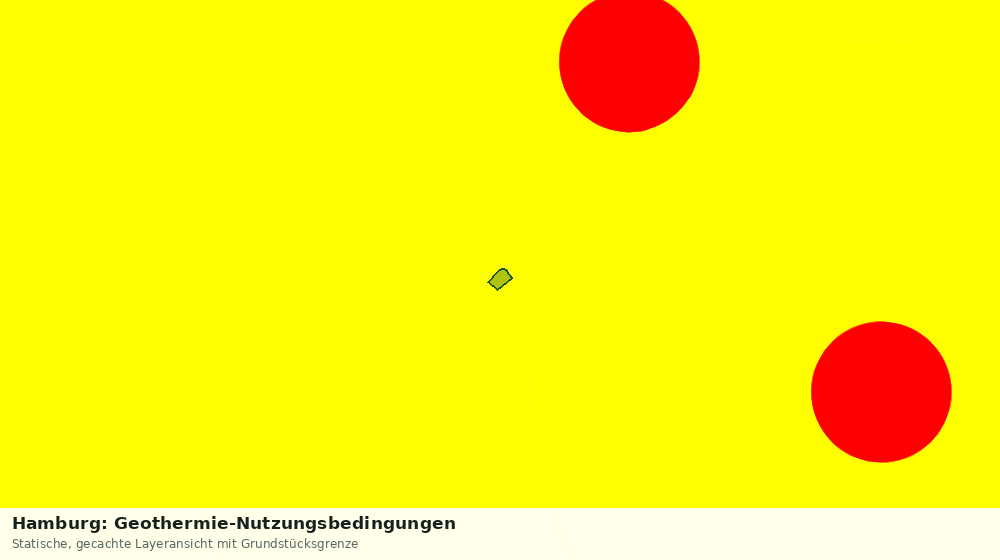 Statische Kartenansicht: Hamburg: Geothermie-Nutzungsbedingungen