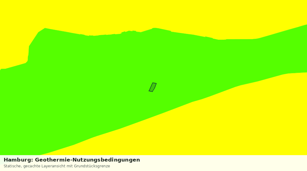 Statische Kartenansicht: Hamburg: Geothermie-Nutzungsbedingungen