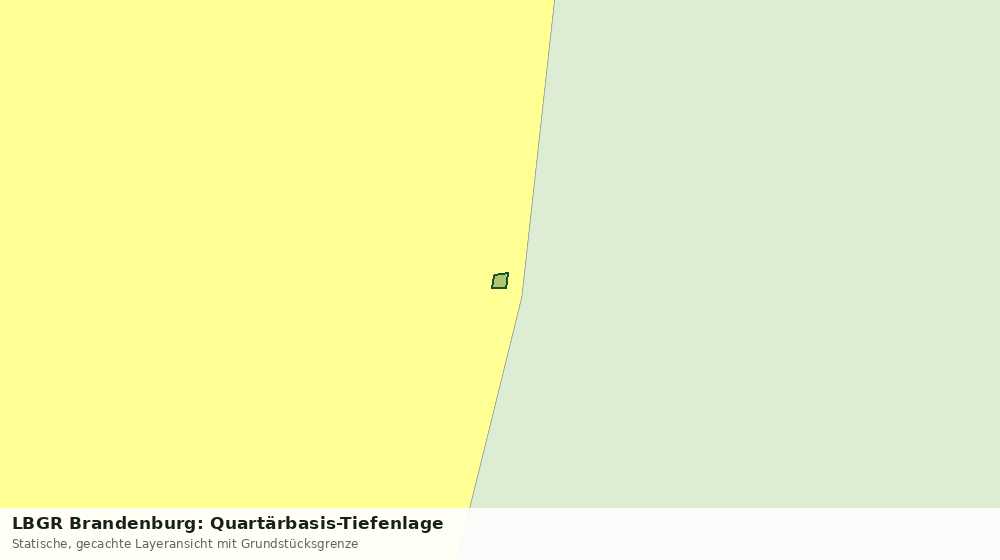 Statische Kartenansicht: LBGR Brandenburg: Quartärbasis-Tiefenlage