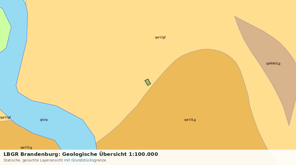 Statische Kartenansicht: LBGR Brandenburg: Geologische Übersicht 1:100.000