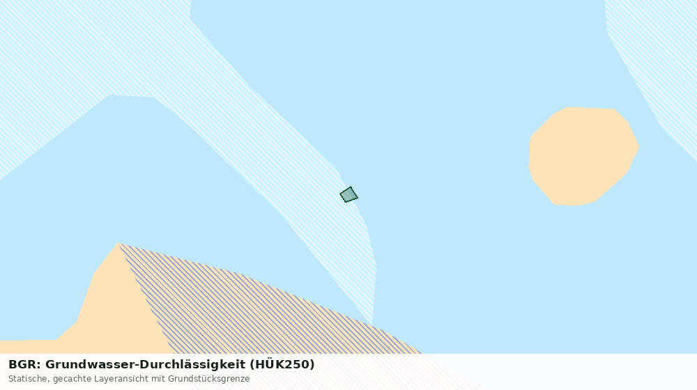 Statische Kartenansicht: BGR: Grundwasser-Durchlässigkeit (HÜK250)