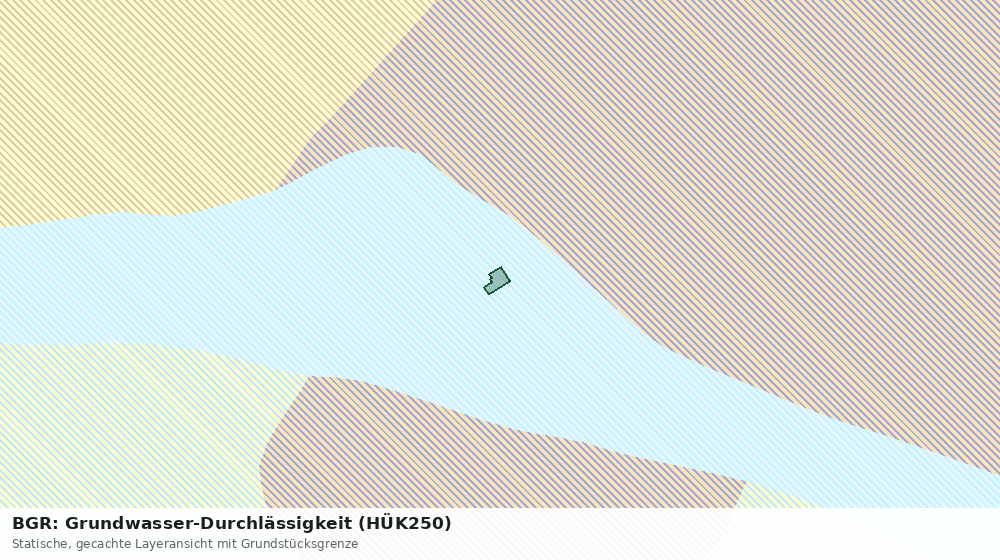 Statische Kartenansicht: BGR: Grundwasser-Durchlässigkeit (HÜK250)