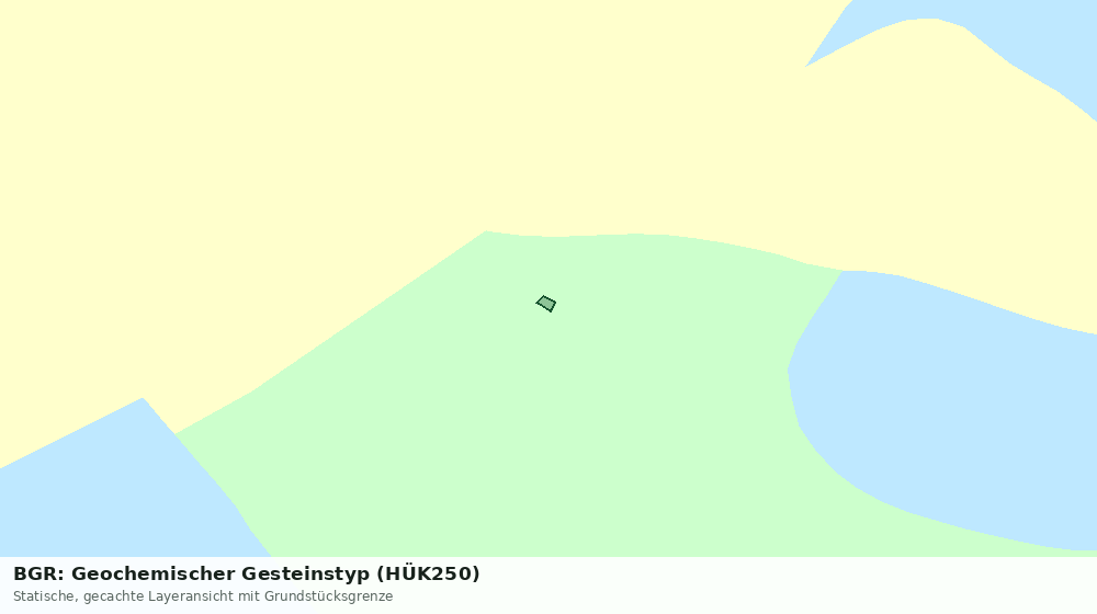Statische Kartenansicht: BGR: Geochemischer Gesteinstyp (HÜK250)