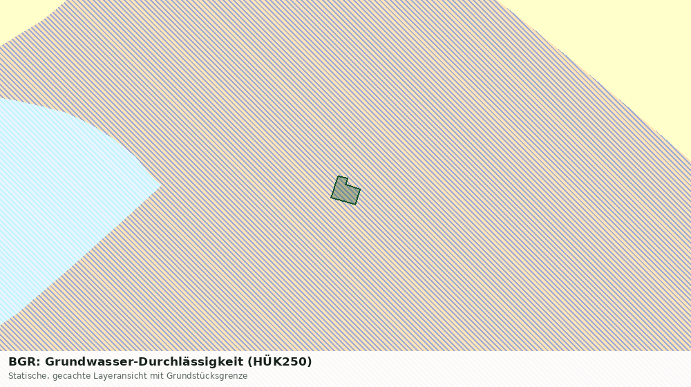 Statische Kartenansicht: BGR: Grundwasser-Durchlässigkeit (HÜK250)