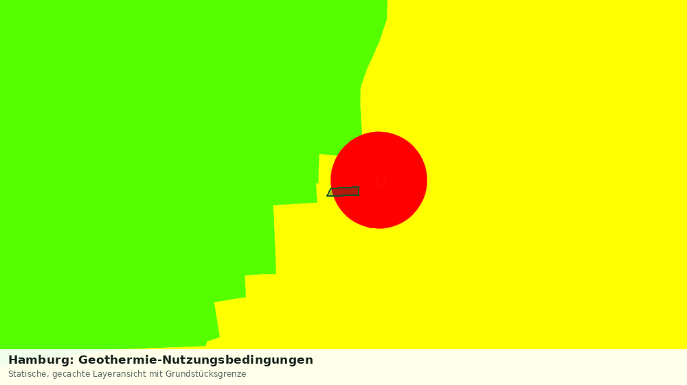 Statische Kartenansicht: Hamburg: Geothermie-Nutzungsbedingungen