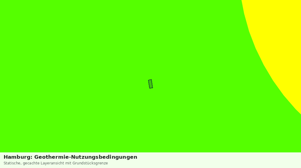 Statische Kartenansicht: Hamburg: Geothermie-Nutzungsbedingungen