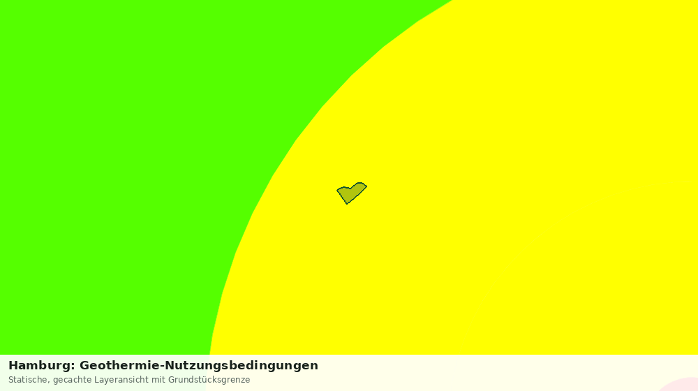 Statische Kartenansicht: Hamburg: Geothermie-Nutzungsbedingungen