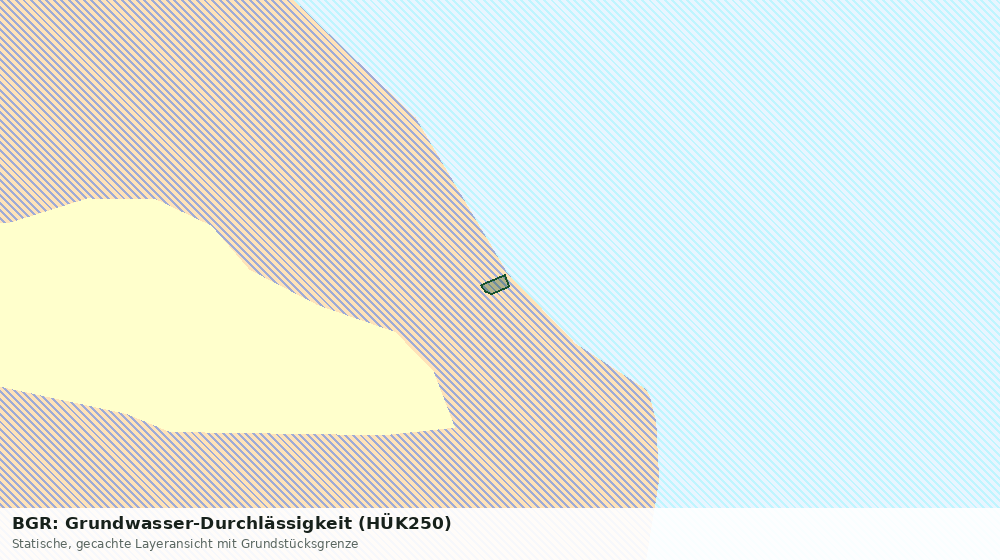 Statische Kartenansicht: BGR: Grundwasser-Durchlässigkeit (HÜK250)