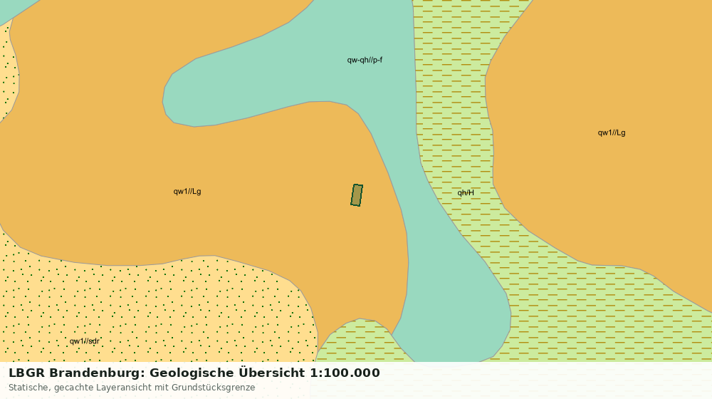 Statische Kartenansicht: LBGR Brandenburg: Geologische Übersicht 1:100.000