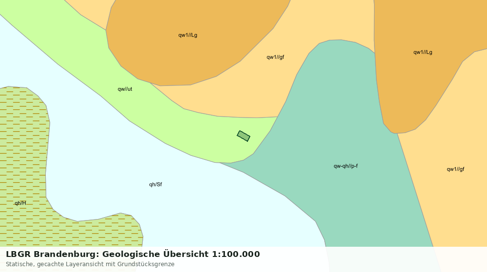 Statische Kartenansicht: LBGR Brandenburg: Geologische Übersicht 1:100.000