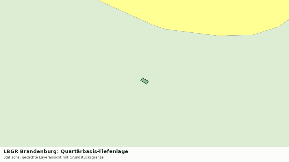 Statische Kartenansicht: LBGR Brandenburg: Quartärbasis-Tiefenlage