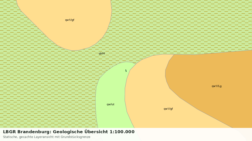Statische Kartenansicht: LBGR Brandenburg: Geologische Übersicht 1:100.000