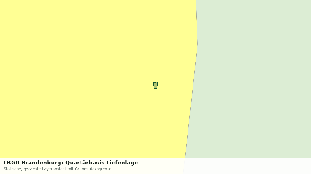 Statische Kartenansicht: LBGR Brandenburg: Quartärbasis-Tiefenlage