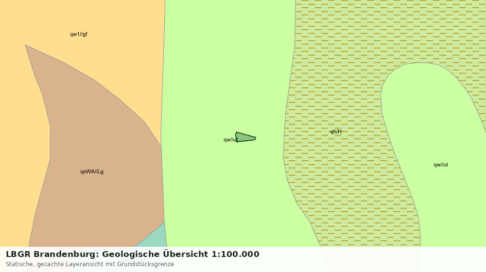 Statische Kartenansicht: LBGR Brandenburg: Geologische Übersicht 1:100.000