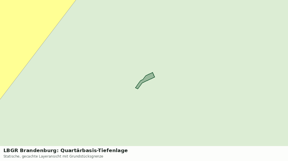 Statische Kartenansicht: LBGR Brandenburg: Quartärbasis-Tiefenlage
