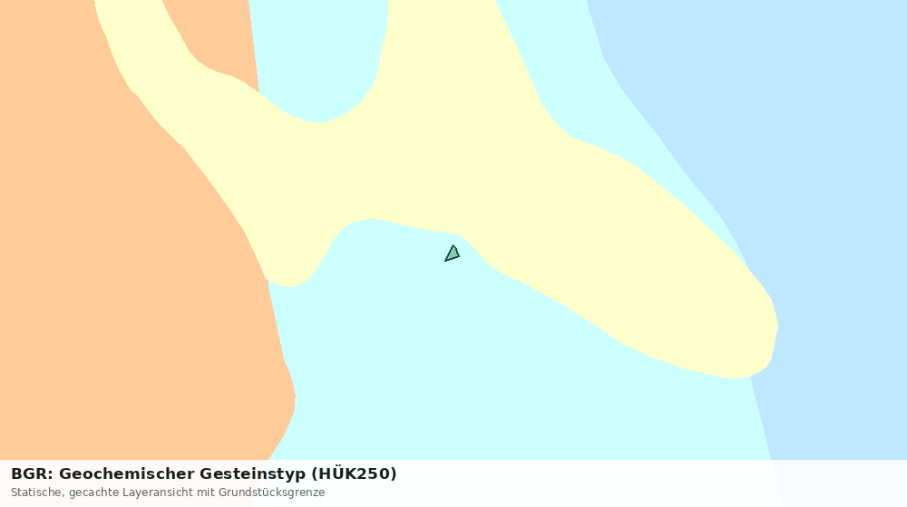 Statische Kartenansicht: BGR: Geochemischer Gesteinstyp (HÜK250)