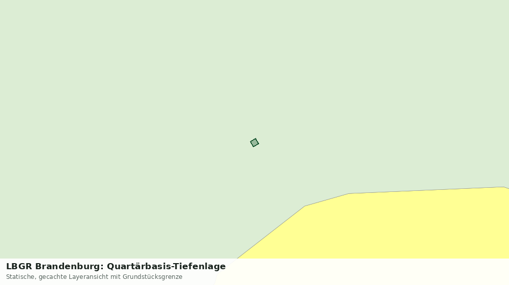 Statische Kartenansicht: LBGR Brandenburg: Quartärbasis-Tiefenlage