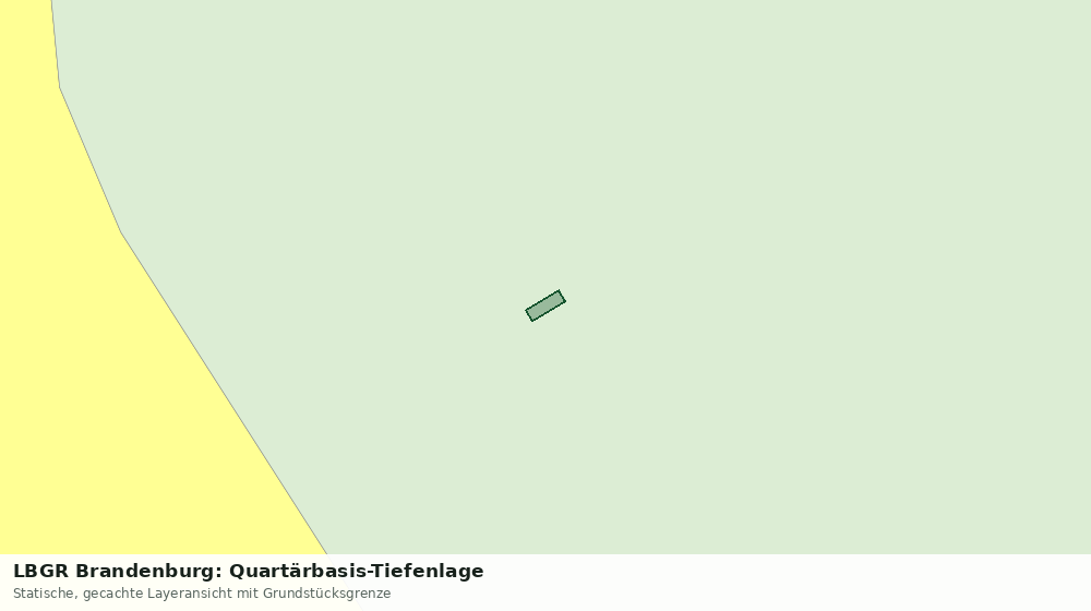 Statische Kartenansicht: LBGR Brandenburg: Quartärbasis-Tiefenlage