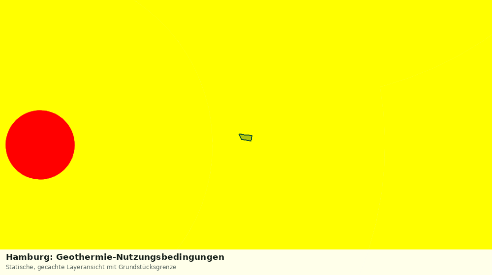 Statische Kartenansicht: Hamburg: Geothermie-Nutzungsbedingungen