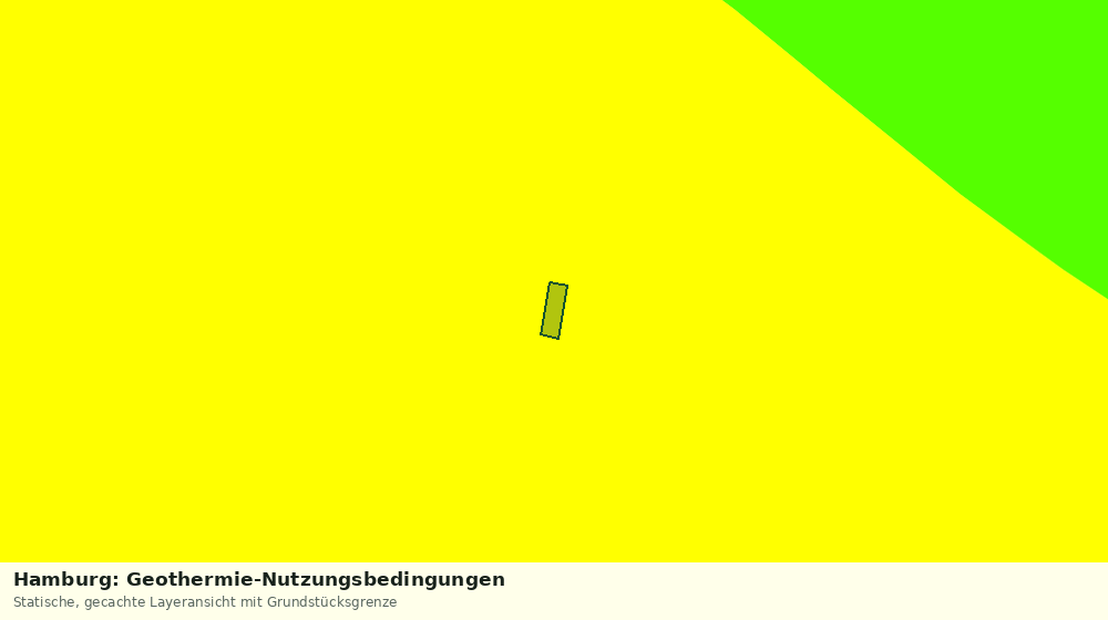 Statische Kartenansicht: Hamburg: Geothermie-Nutzungsbedingungen
