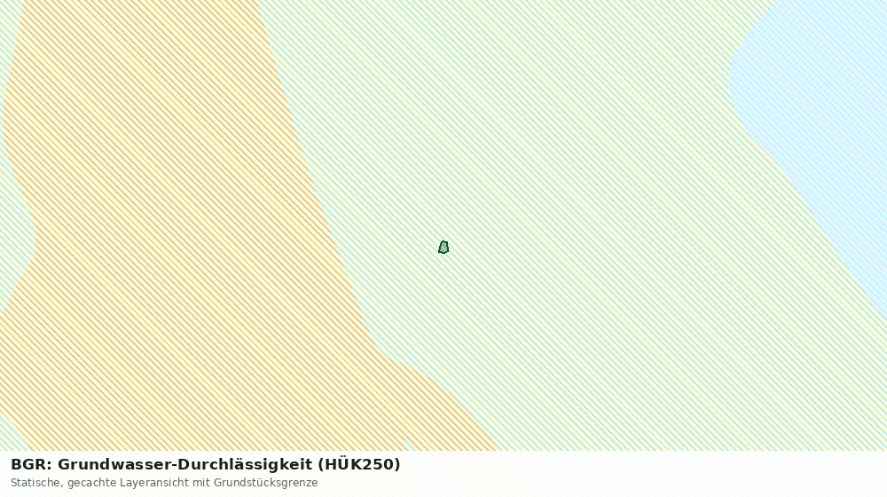 Statische Kartenansicht: BGR: Grundwasser-Durchlässigkeit (HÜK250)