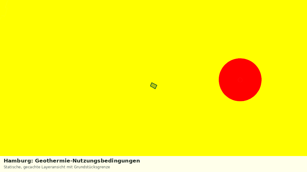 Statische Kartenansicht: Hamburg: Geothermie-Nutzungsbedingungen
