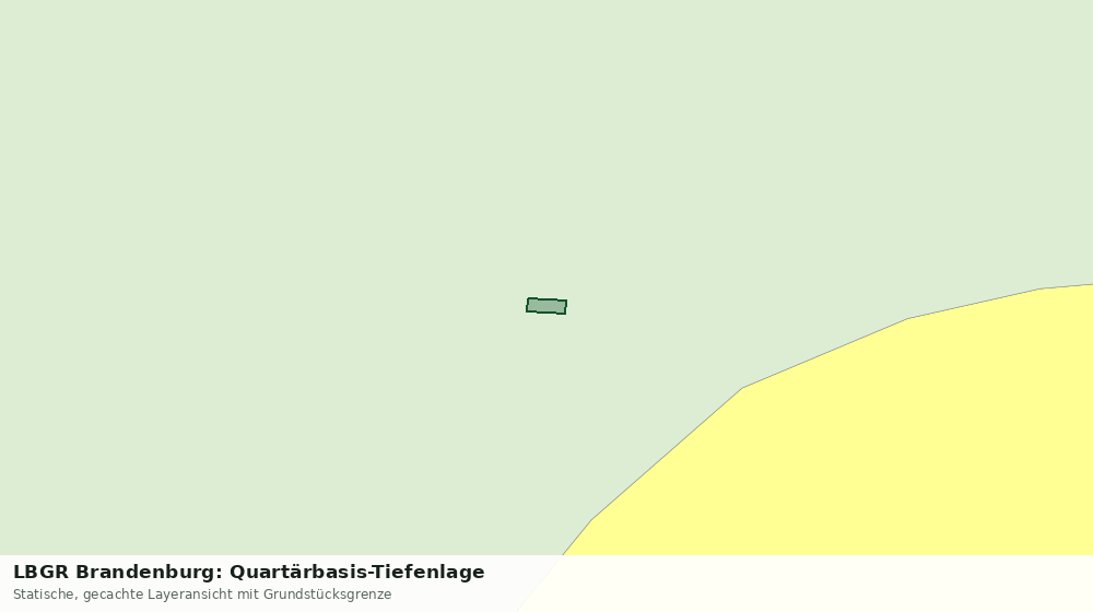 Statische Kartenansicht: LBGR Brandenburg: Quartärbasis-Tiefenlage