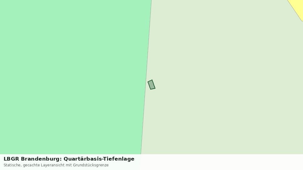 Statische Kartenansicht: LBGR Brandenburg: Quartärbasis-Tiefenlage
