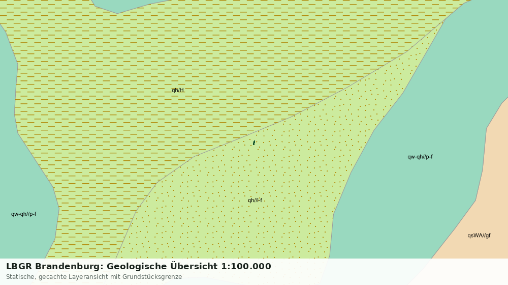 Statische Kartenansicht: LBGR Brandenburg: Geologische Übersicht 1:100.000