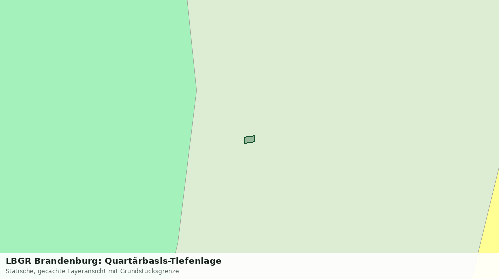Statische Kartenansicht: LBGR Brandenburg: Quartärbasis-Tiefenlage