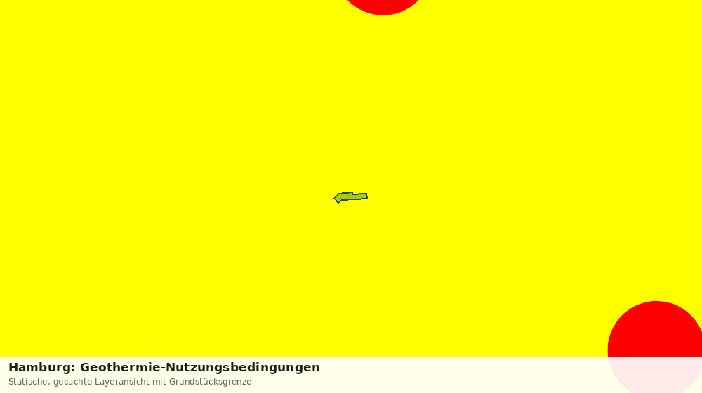 Statische Kartenansicht: Hamburg: Geothermie-Nutzungsbedingungen