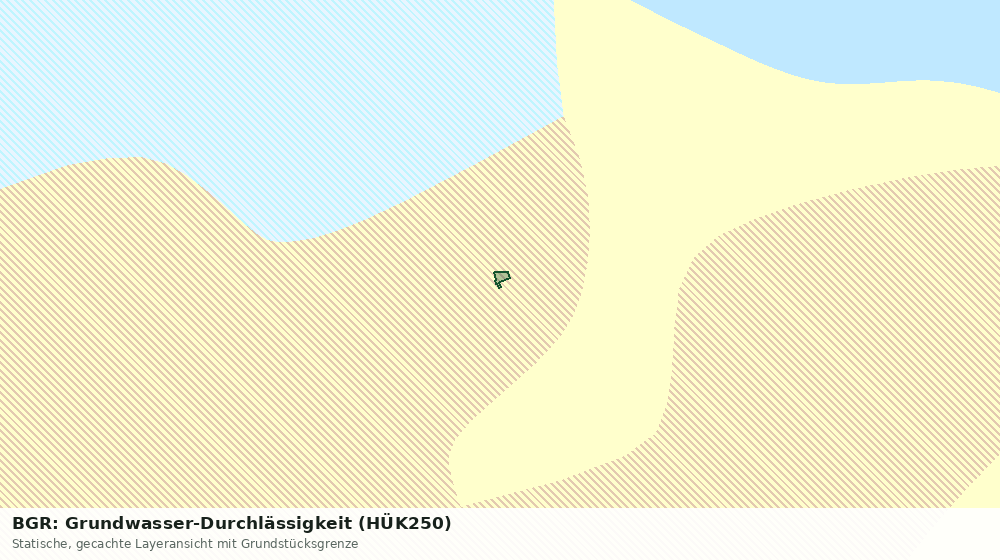 Statische Kartenansicht: BGR: Grundwasser-Durchlässigkeit (HÜK250)