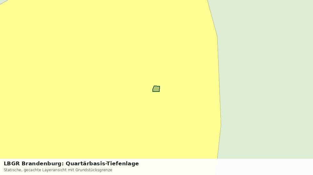 Statische Kartenansicht: LBGR Brandenburg: Quartärbasis-Tiefenlage