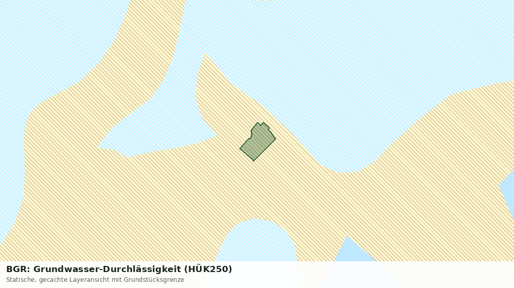 Statische Kartenansicht: BGR: Grundwasser-Durchlässigkeit (HÜK250)