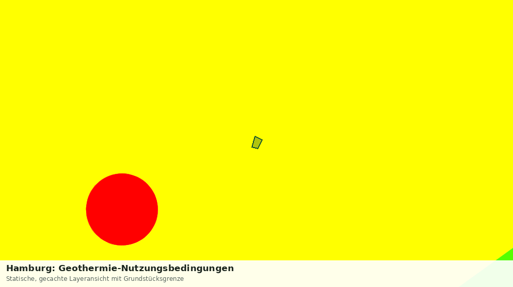 Statische Kartenansicht: Hamburg: Geothermie-Nutzungsbedingungen