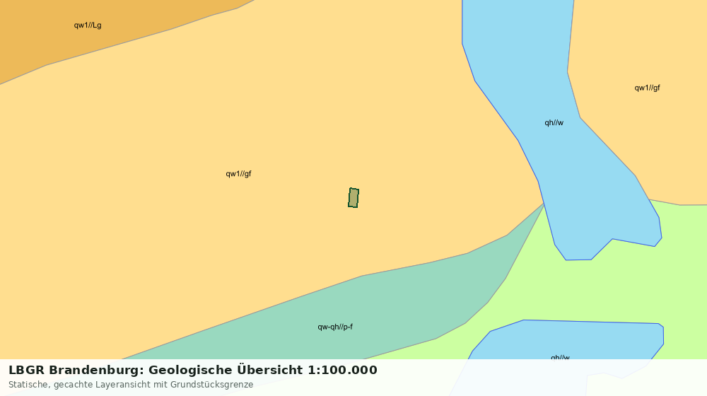 Statische Kartenansicht: LBGR Brandenburg: Geologische Übersicht 1:100.000