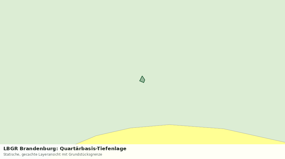 Statische Kartenansicht: LBGR Brandenburg: Quartärbasis-Tiefenlage