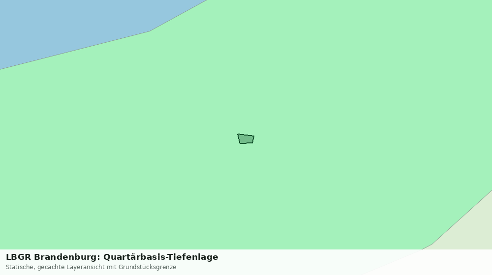 Statische Kartenansicht: LBGR Brandenburg: Quartärbasis-Tiefenlage