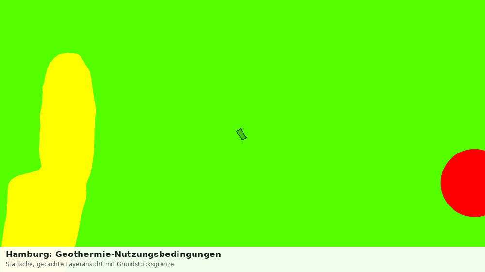 Statische Kartenansicht: Hamburg: Geothermie-Nutzungsbedingungen