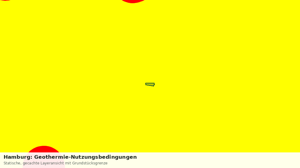 Statische Kartenansicht: Hamburg: Geothermie-Nutzungsbedingungen