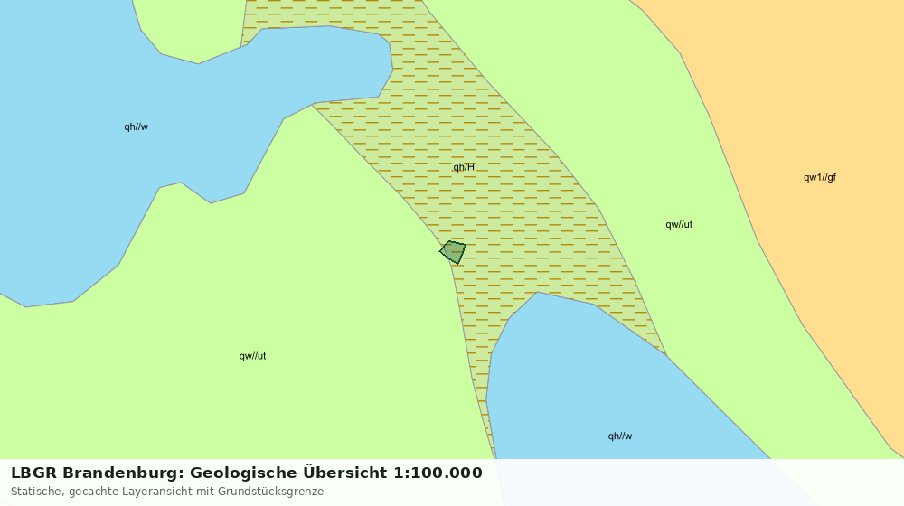 Statische Kartenansicht: LBGR Brandenburg: Geologische Übersicht 1:100.000