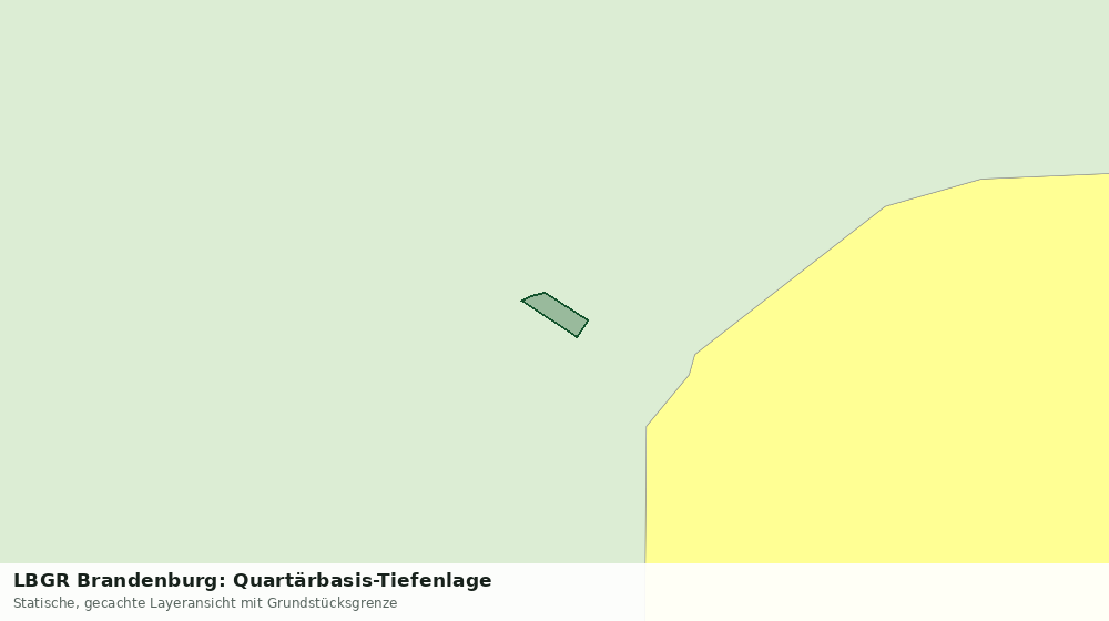 Statische Kartenansicht: LBGR Brandenburg: Quartärbasis-Tiefenlage