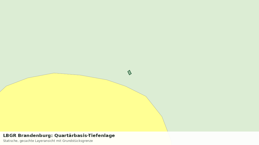 Statische Kartenansicht: LBGR Brandenburg: Quartärbasis-Tiefenlage