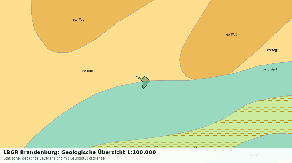 Statische Kartenansicht: LBGR Brandenburg: Geologische Übersicht 1:100.000