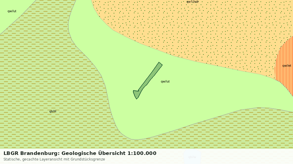 Statische Kartenansicht: LBGR Brandenburg: Geologische Übersicht 1:100.000