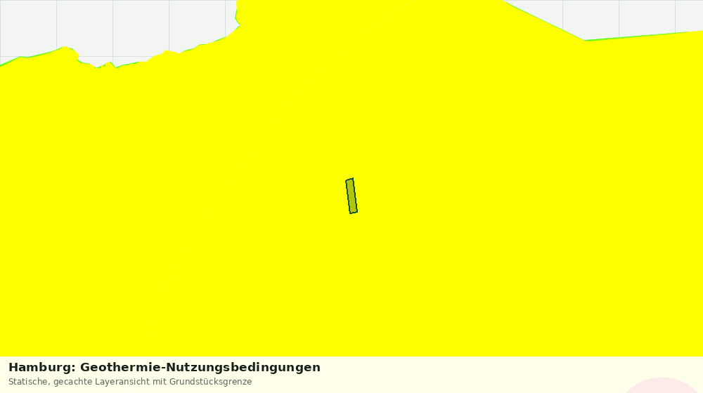 Statische Kartenansicht: Hamburg: Geothermie-Nutzungsbedingungen