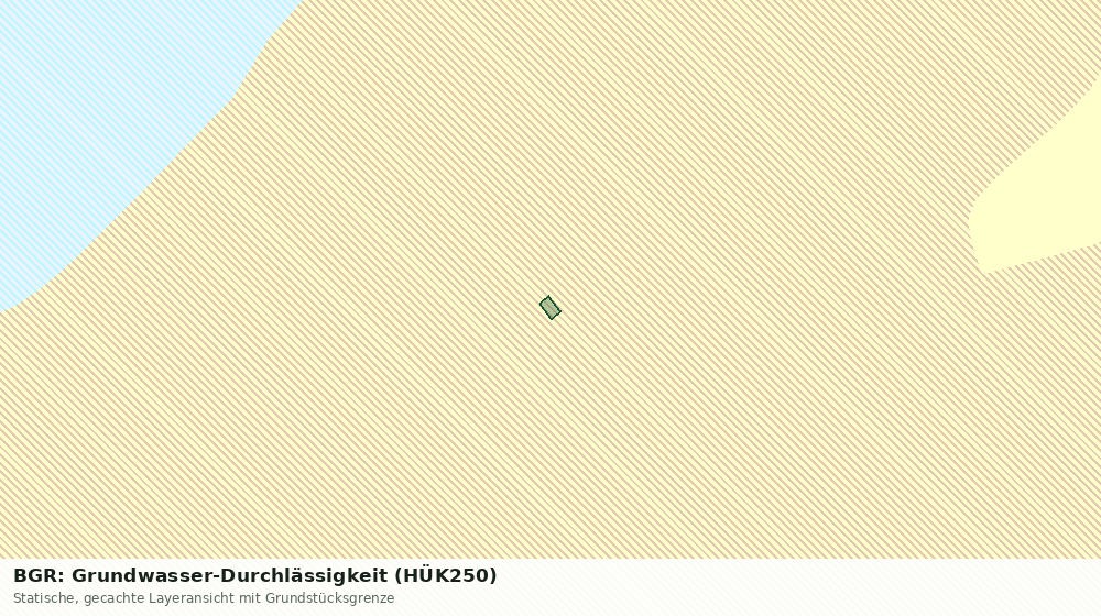 Statische Kartenansicht: BGR: Grundwasser-Durchlässigkeit (HÜK250)